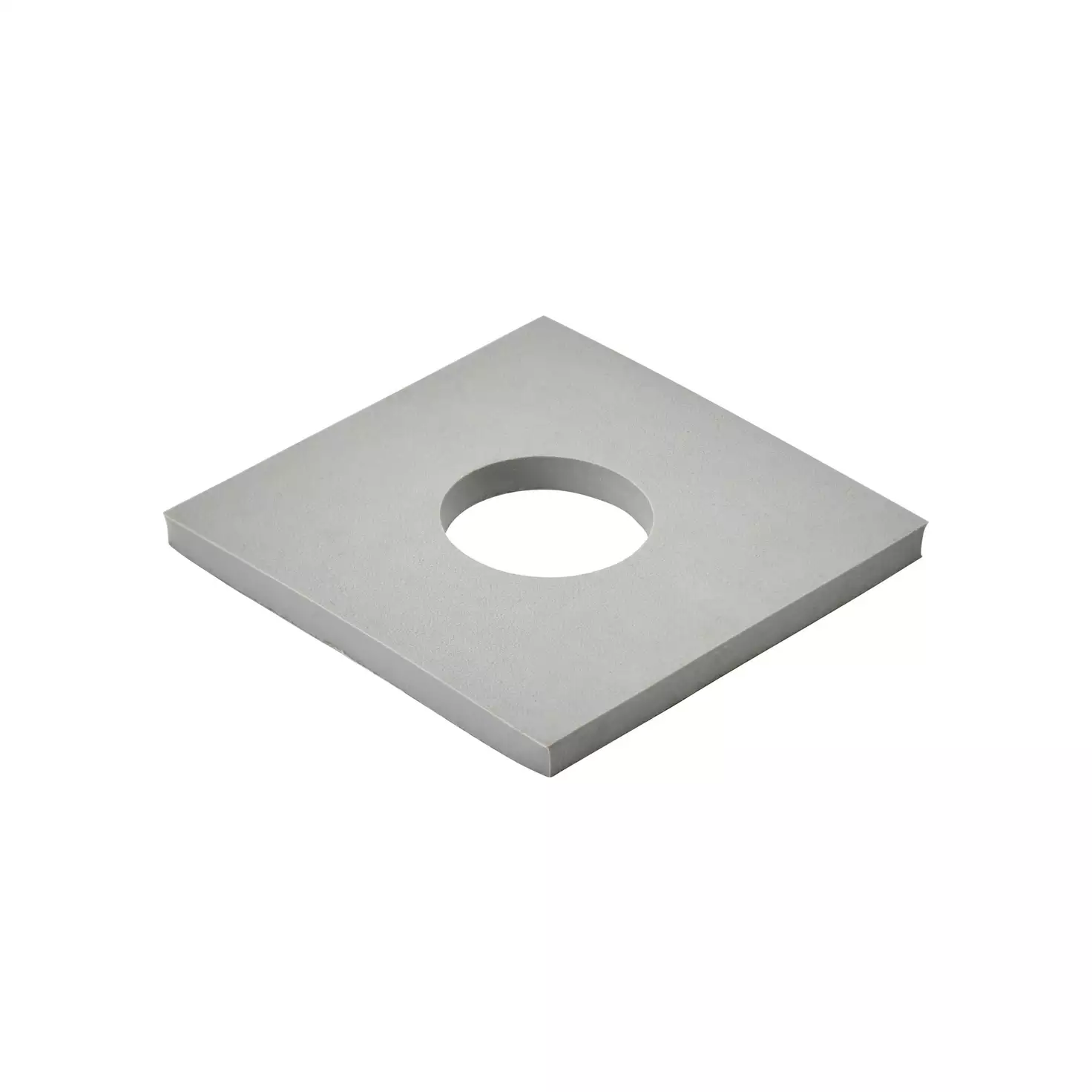 Schallschutz-Unterlage eckig mit Zentrumsloch 50x50x4mm