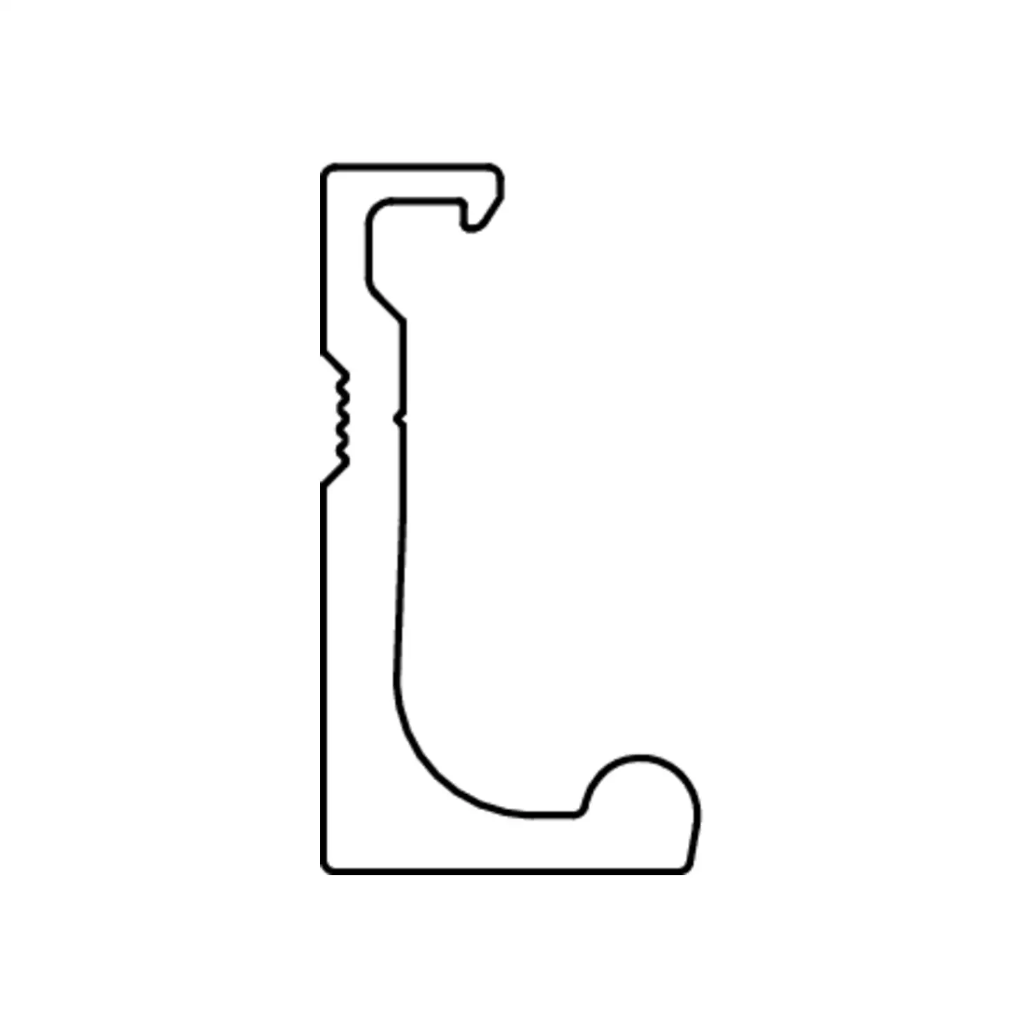 HAUTAU ATRIUM SP Rail de roulement argent 6,07m
