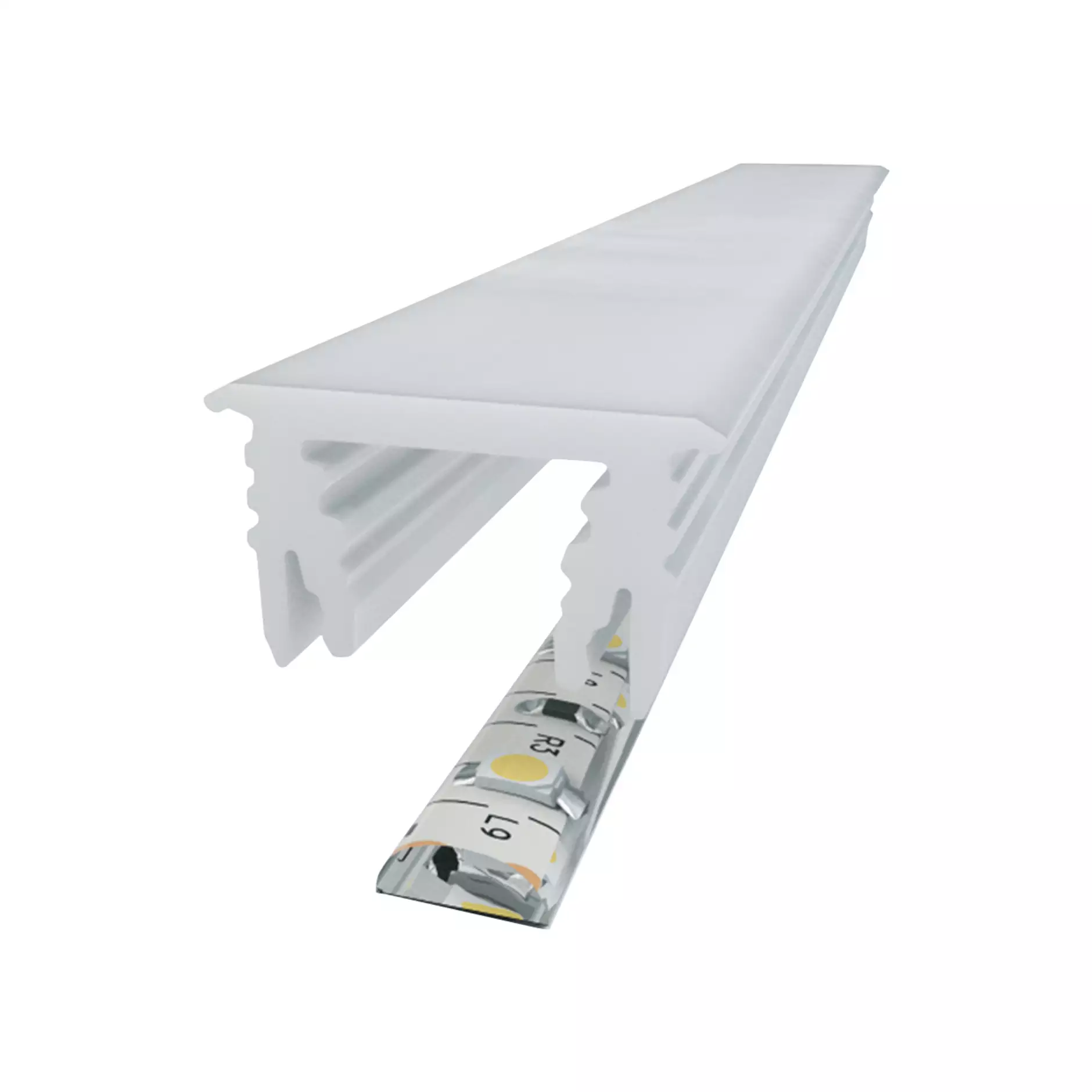 LED Einbauleuchtenprofil ART LINE Kunststoff opal 3m IP