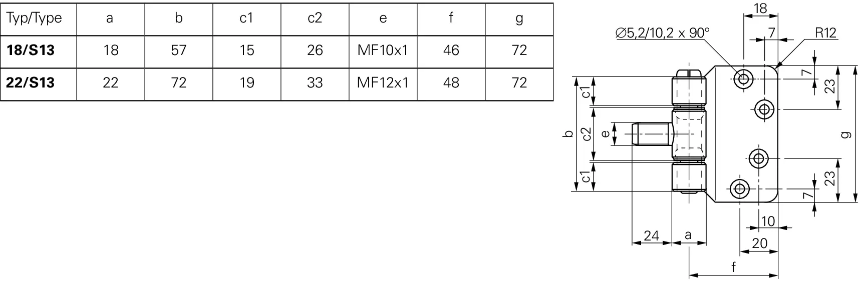 SFS Stahlzargenband Volllappen HE18 VS