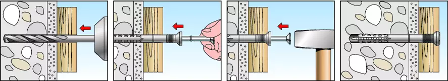 fischer Nageldübel m. Senkkopf KS Z  Stahl N-S
