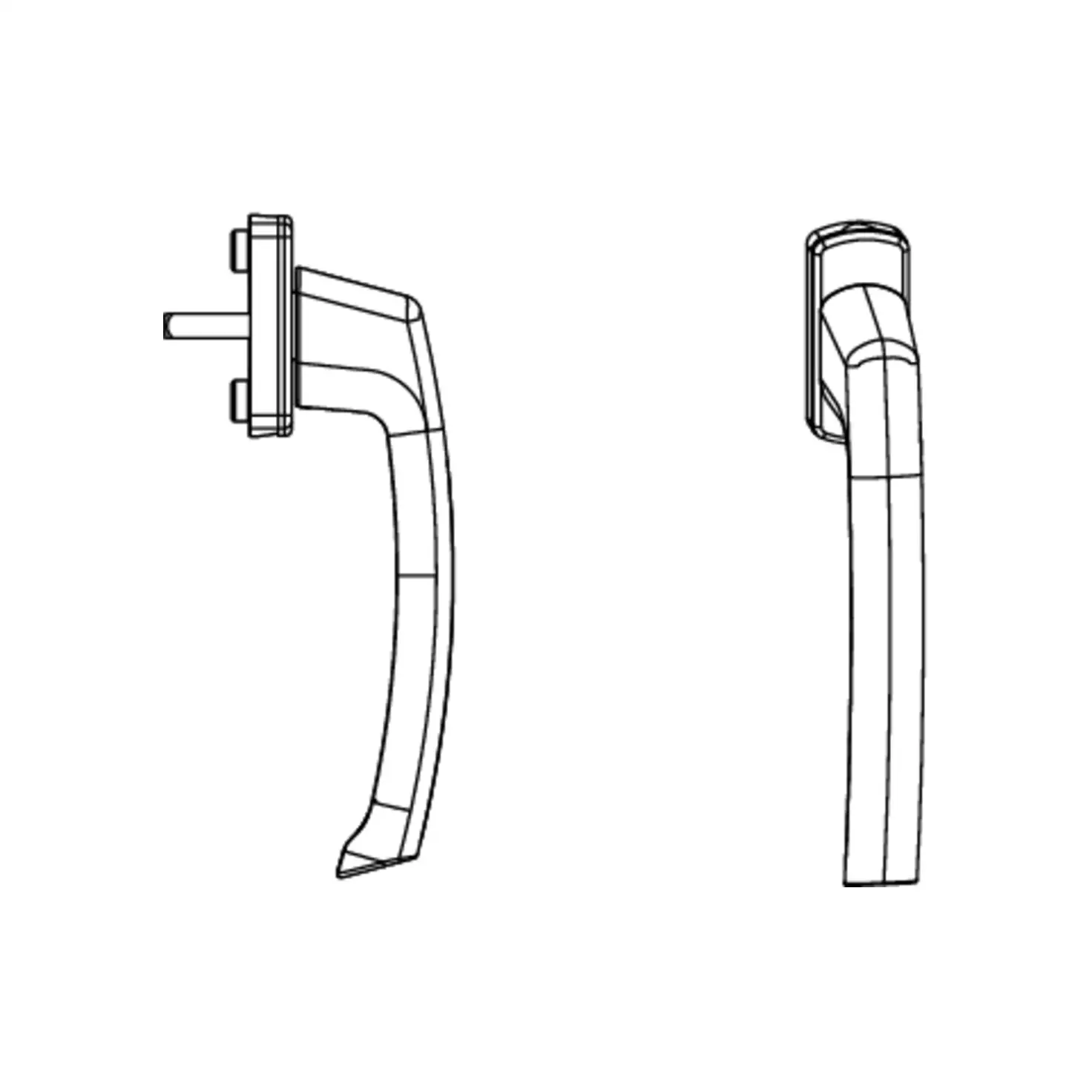 maco Fenstergriff Länge 170mm Harmony