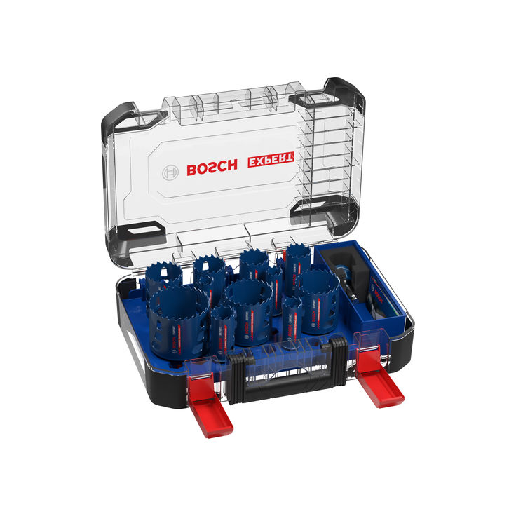 BOSCH EXPERT Hole Saw ToughMaterial universal 13Pcs. Set 20 22 25 32 35 40 44 51 60 64 76 SFS