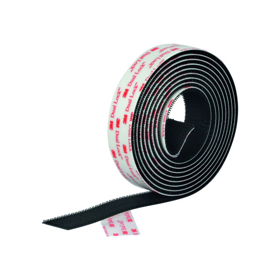 Dual adhesive store tape