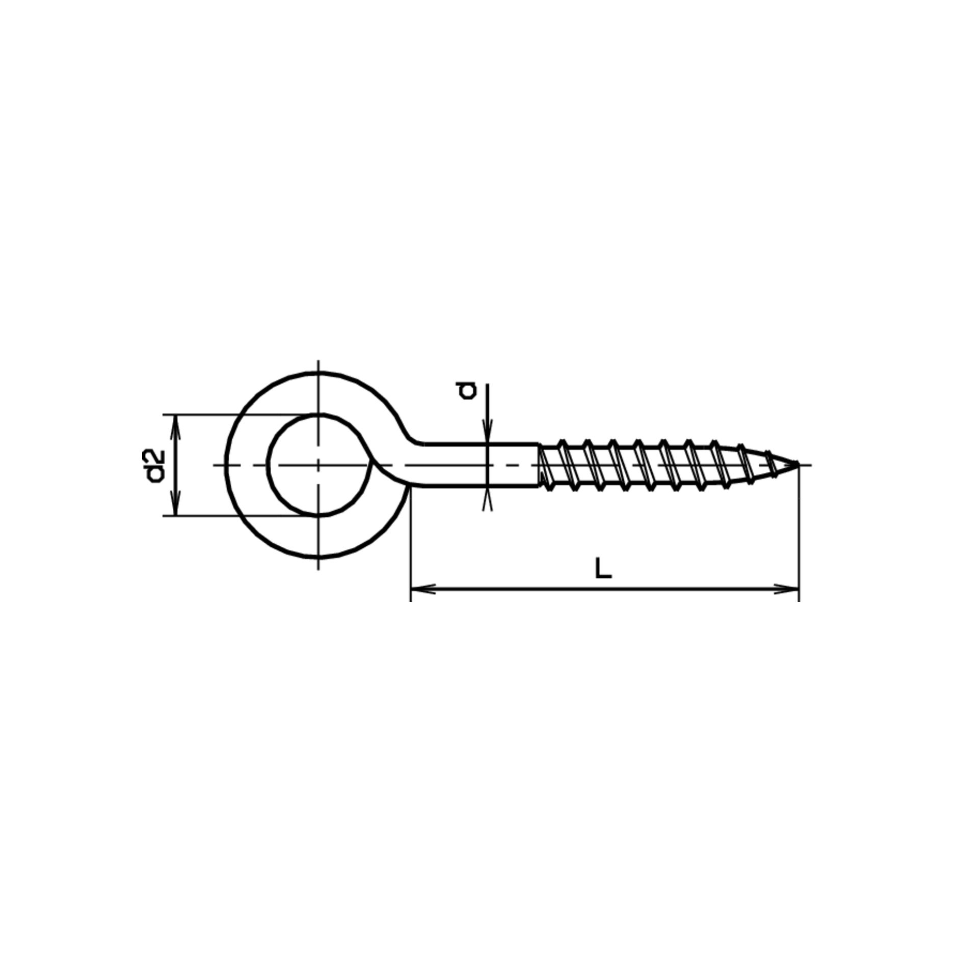 FERRONORM Ringösenschrauben geschweisst Stahl verzinkt blau | SFS