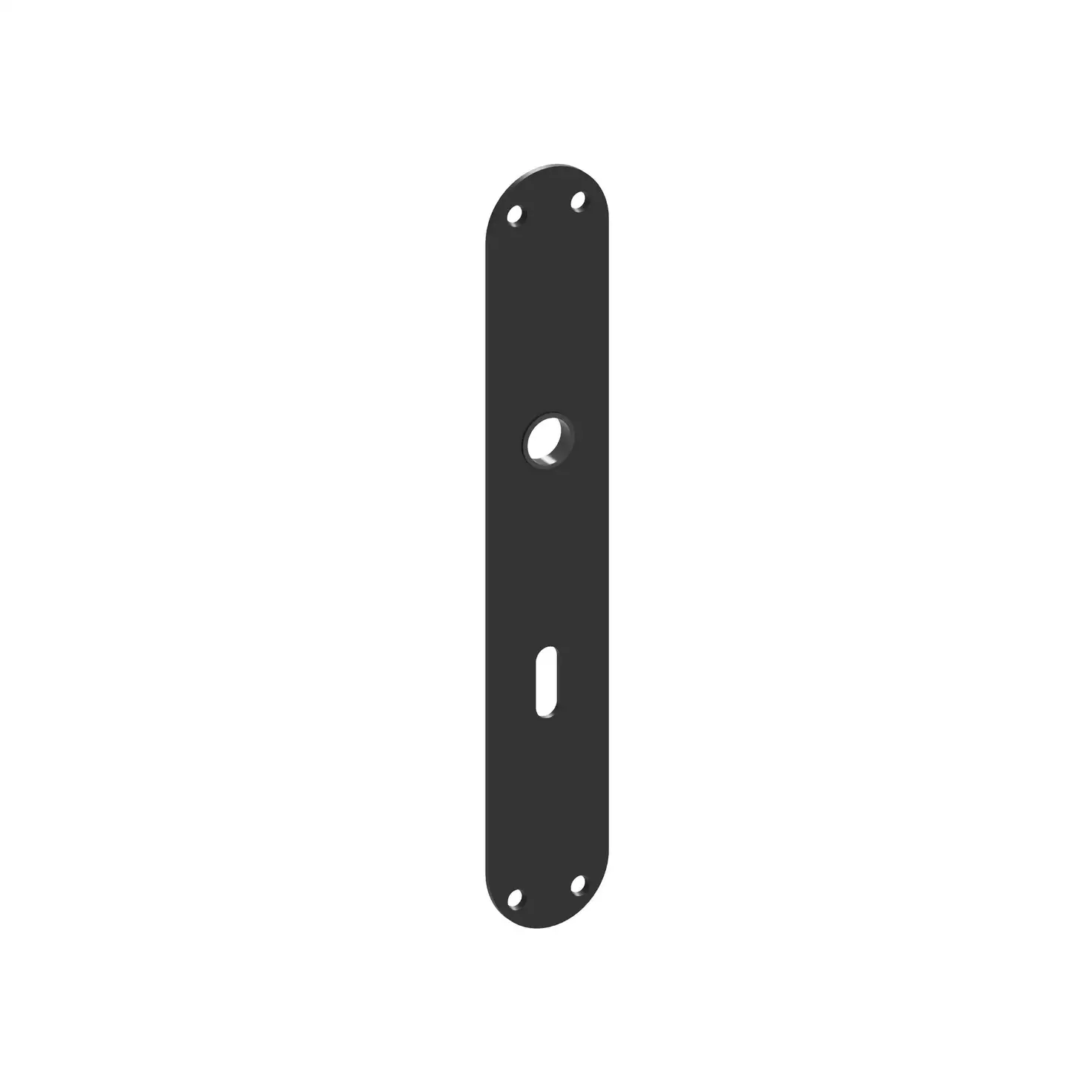 Flachschild BB rund schwarz