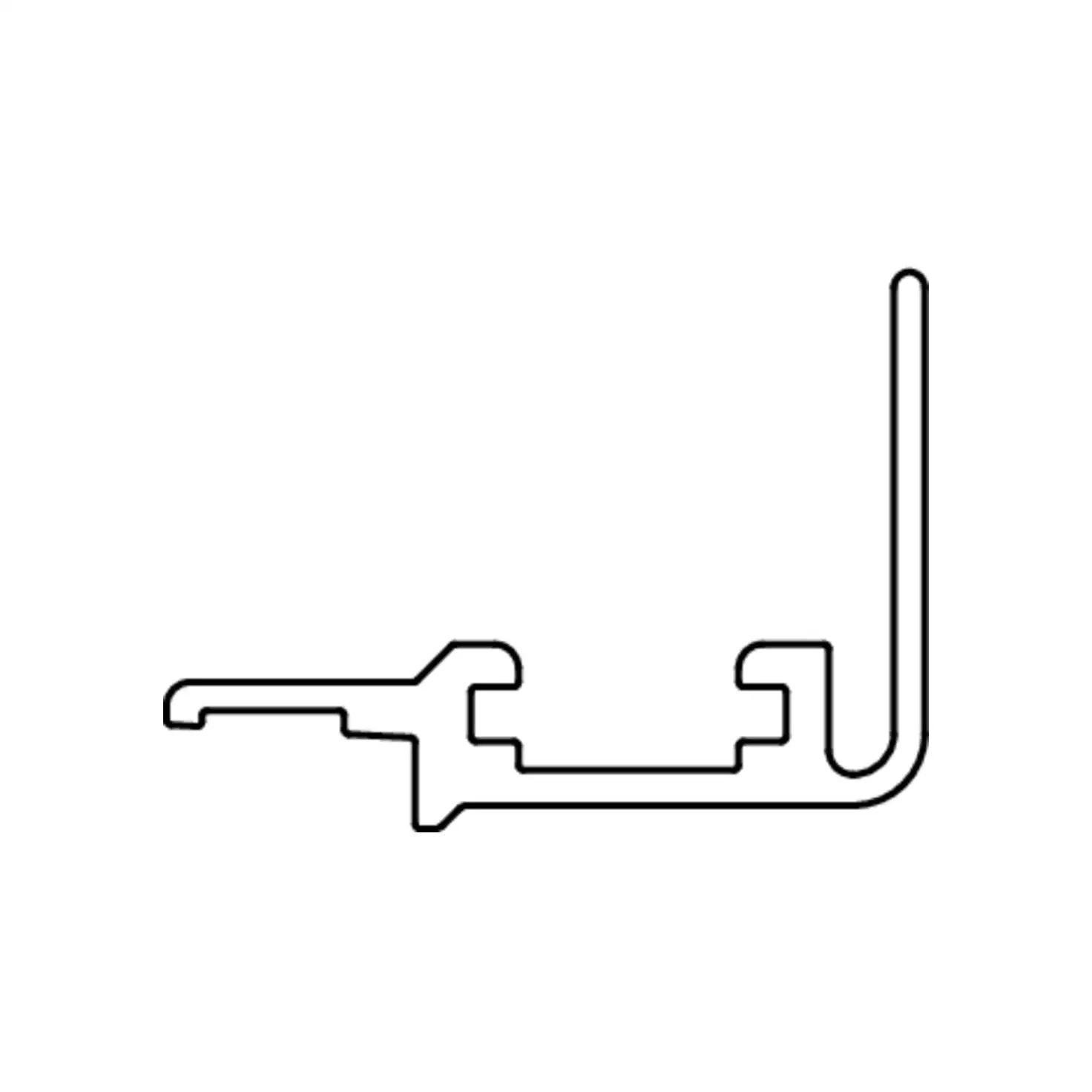 HAUTAU ATRIUM SP Rail de support 5,22 argent