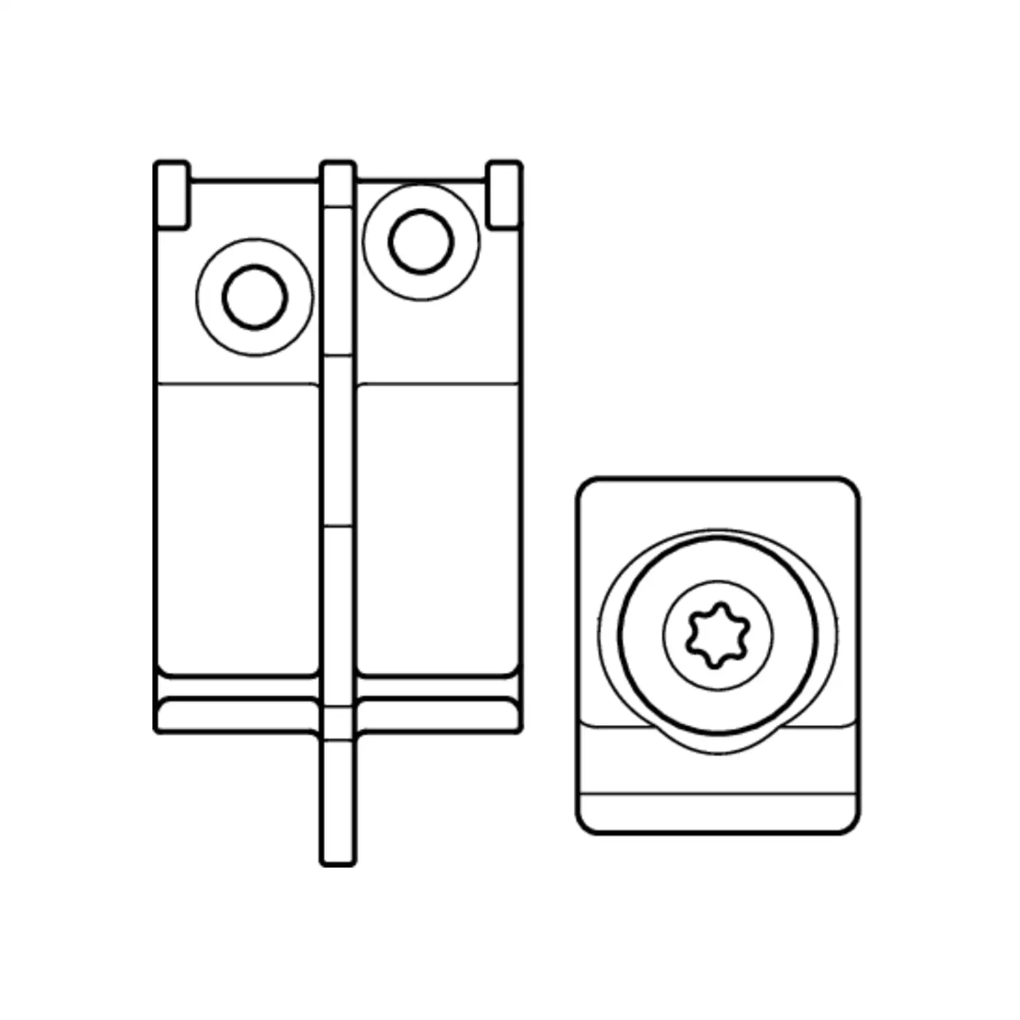 HAUTAU ATRIUM SP Support pour profil de recouvrement