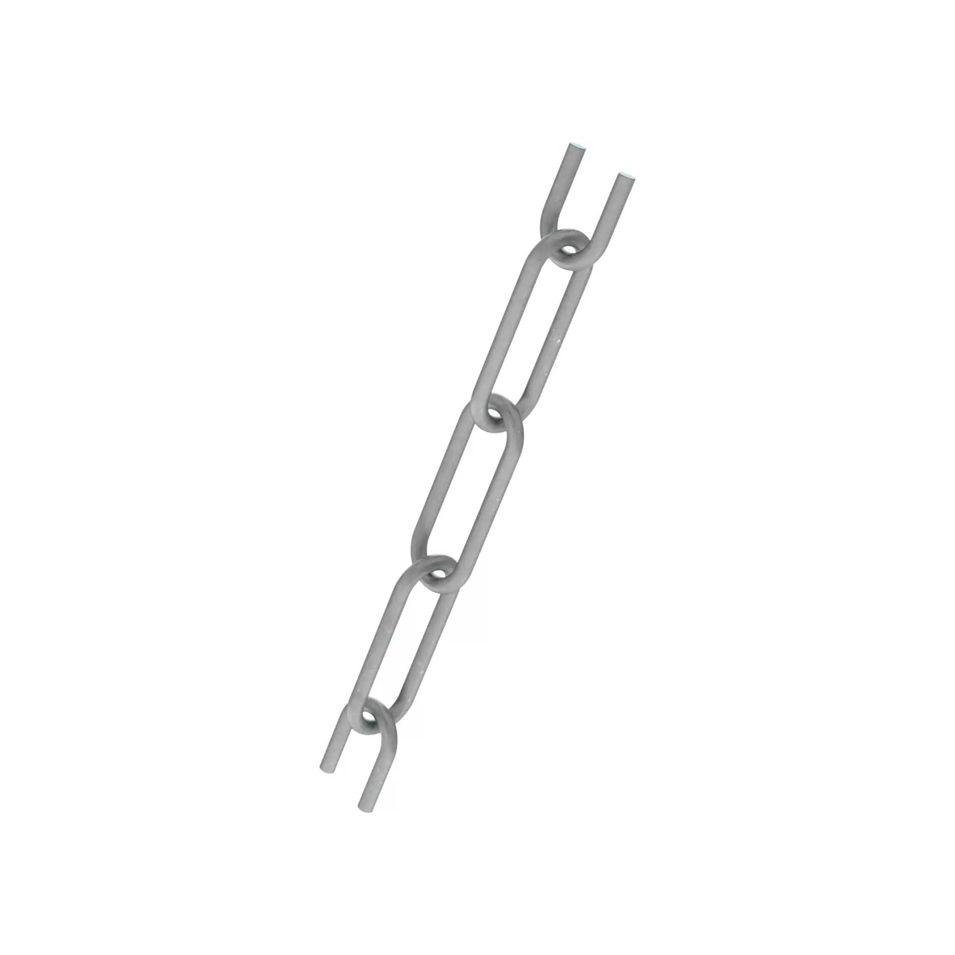 Flache Kette C-Glieder Stahl feuervezinkt