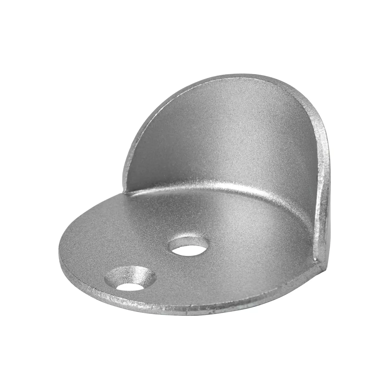 Pufferschuh silber für Puffer 40mm Bodenmontage