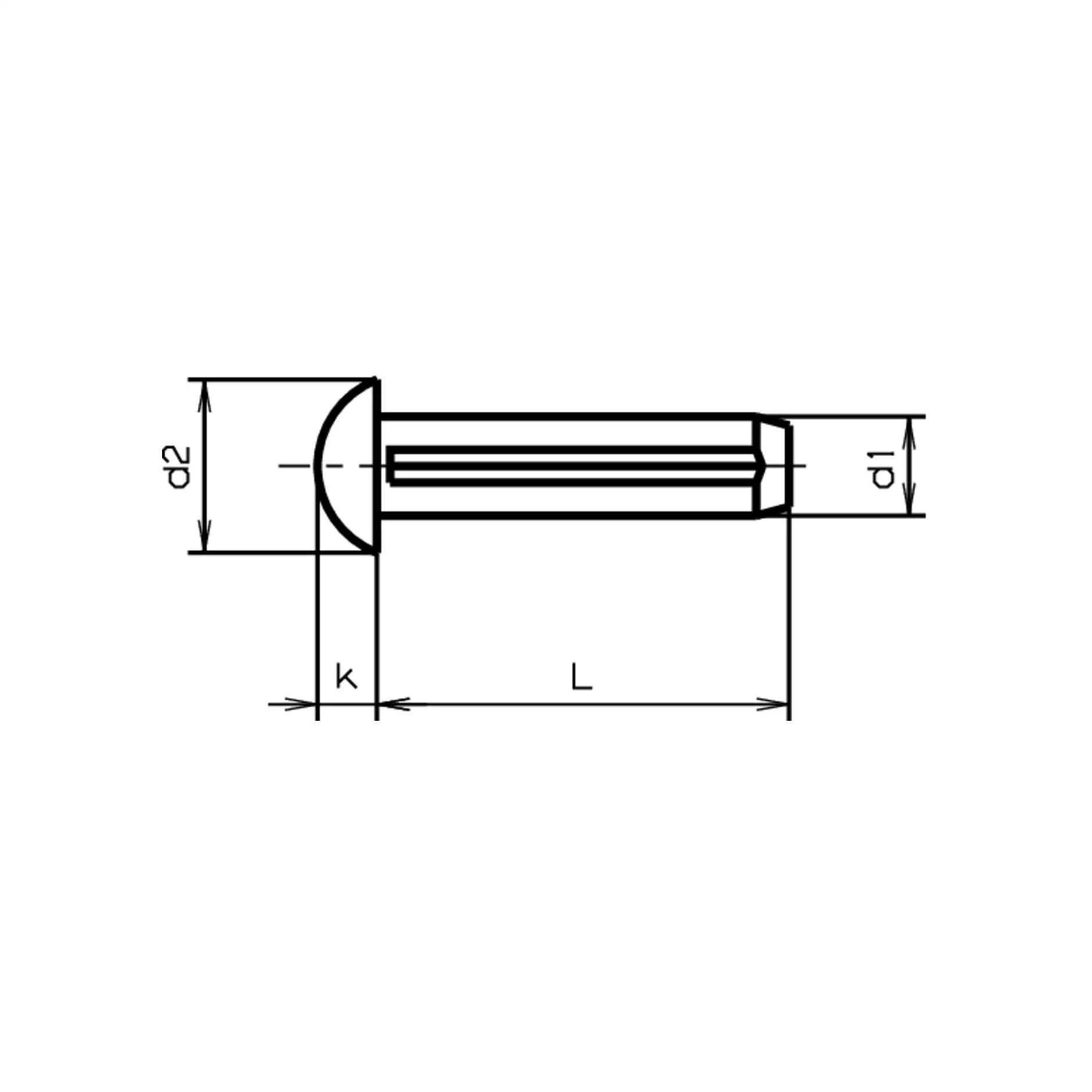 Halbrundkerbn�gel DIN 1476-A2
