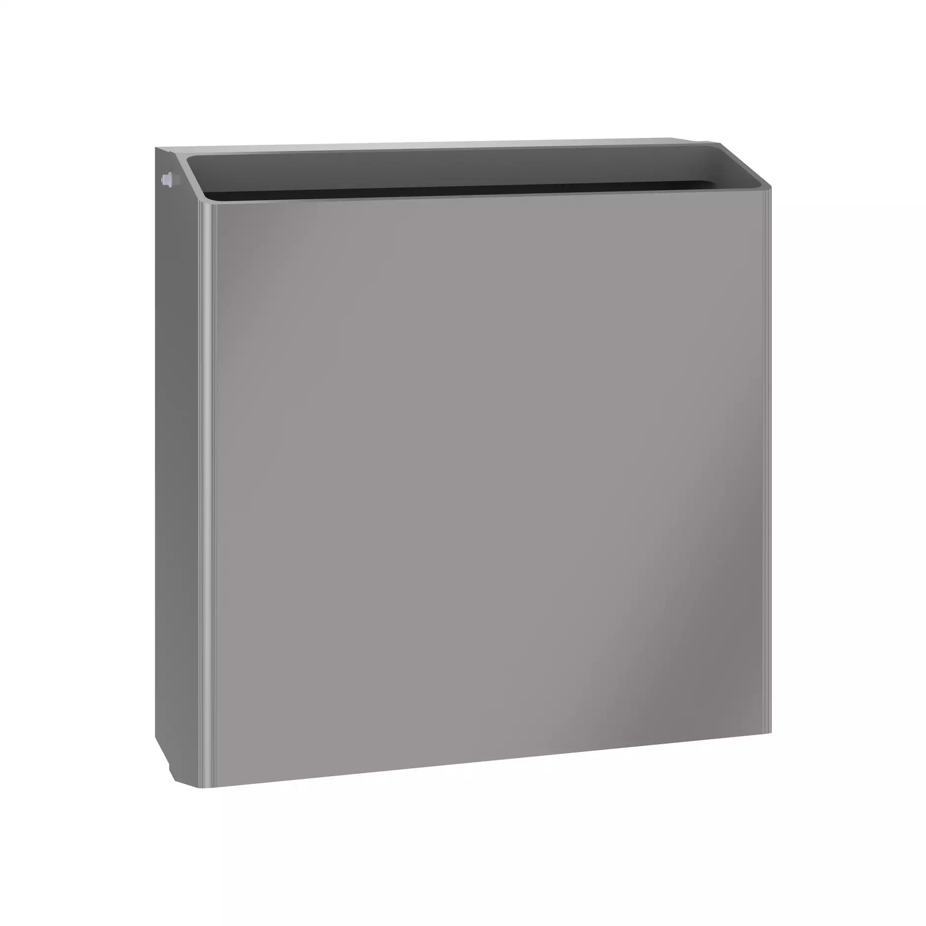 RENZ Abfallbeh�lter grau RAL 9007