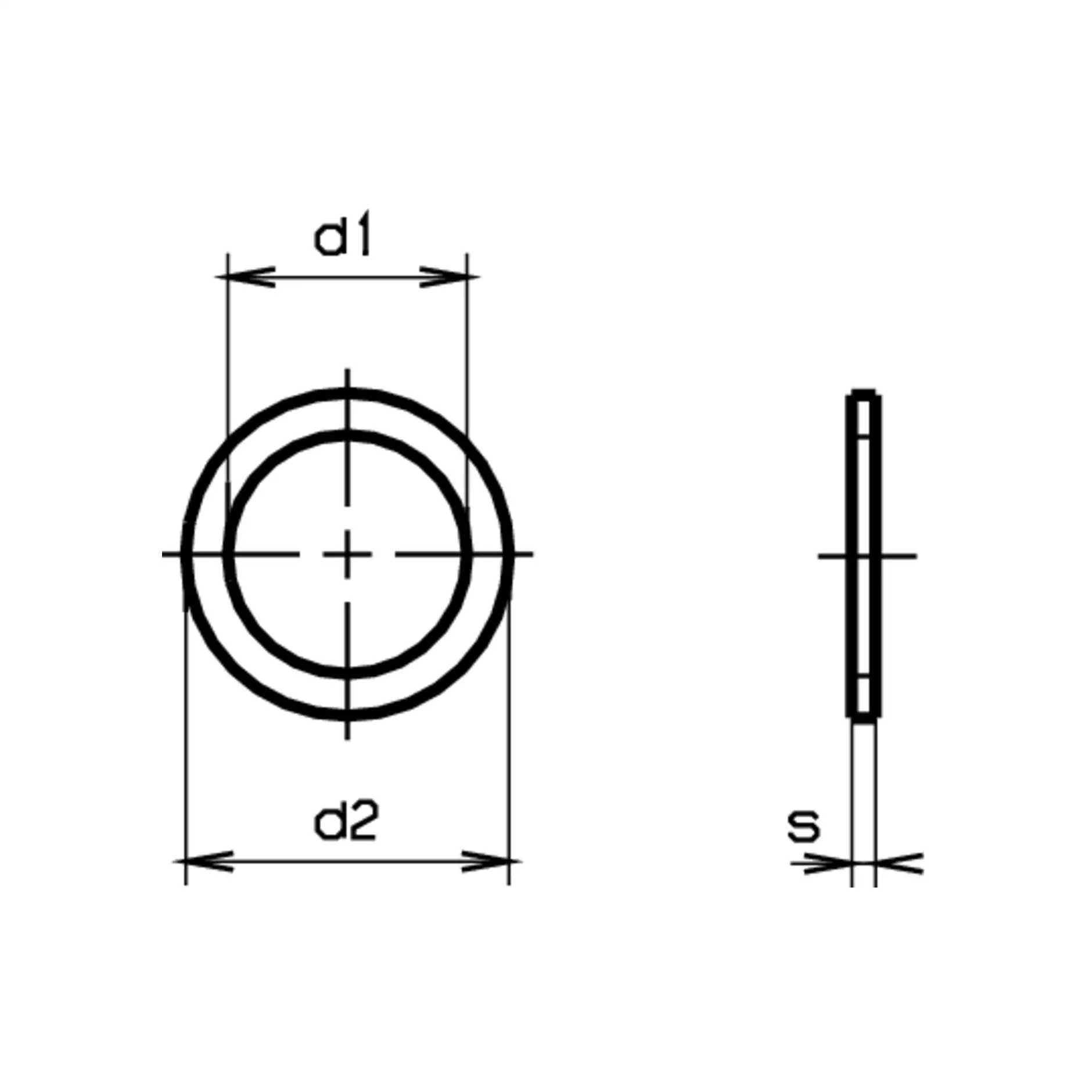 Dichtringe Form A DIN 7603A-Kupfer