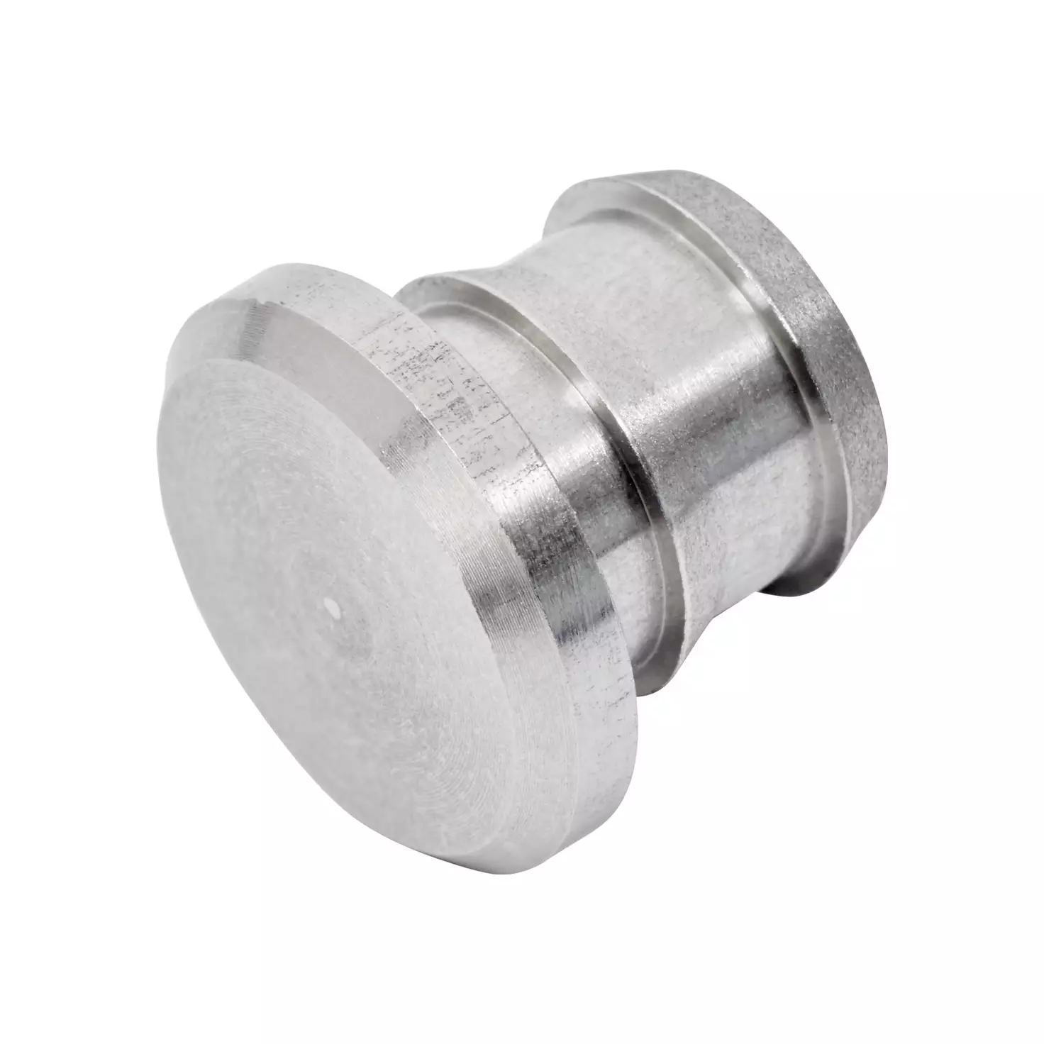 Endzapfen flach Edelstahl für Rohr 12/15mm