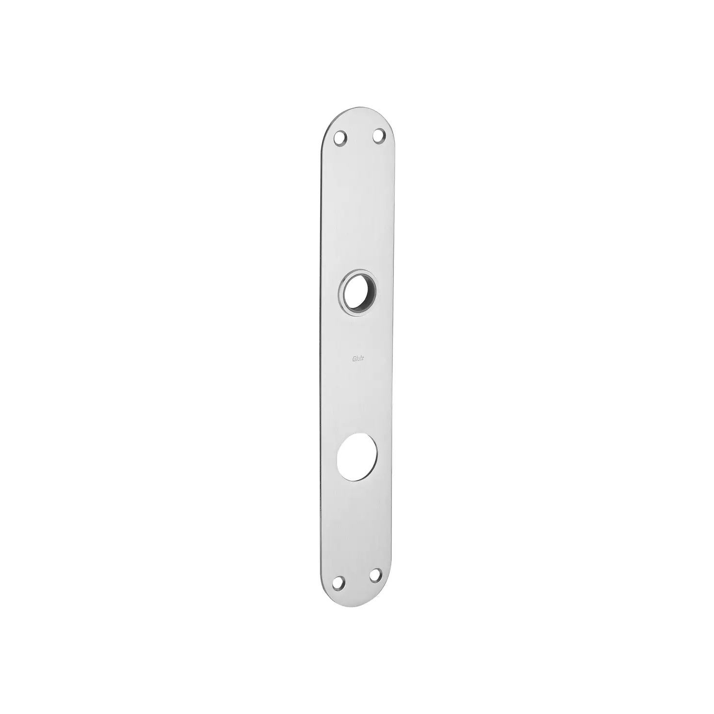 Glutz Türschild 5345 Edelstahl matt 40x235x2mm easyfix
