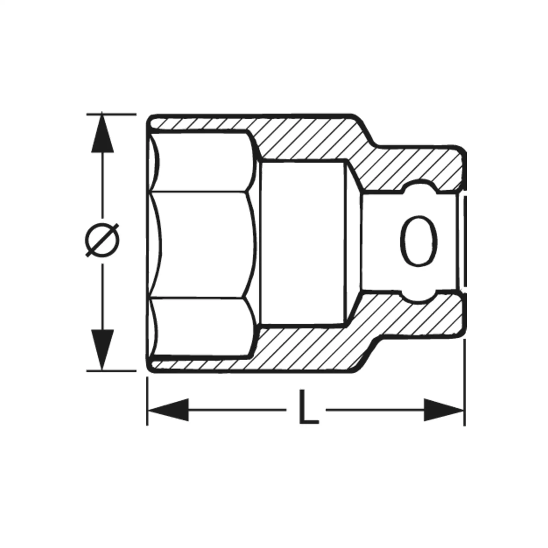 GARANT Hexagon socket 1 2 inch 11 mm SFS