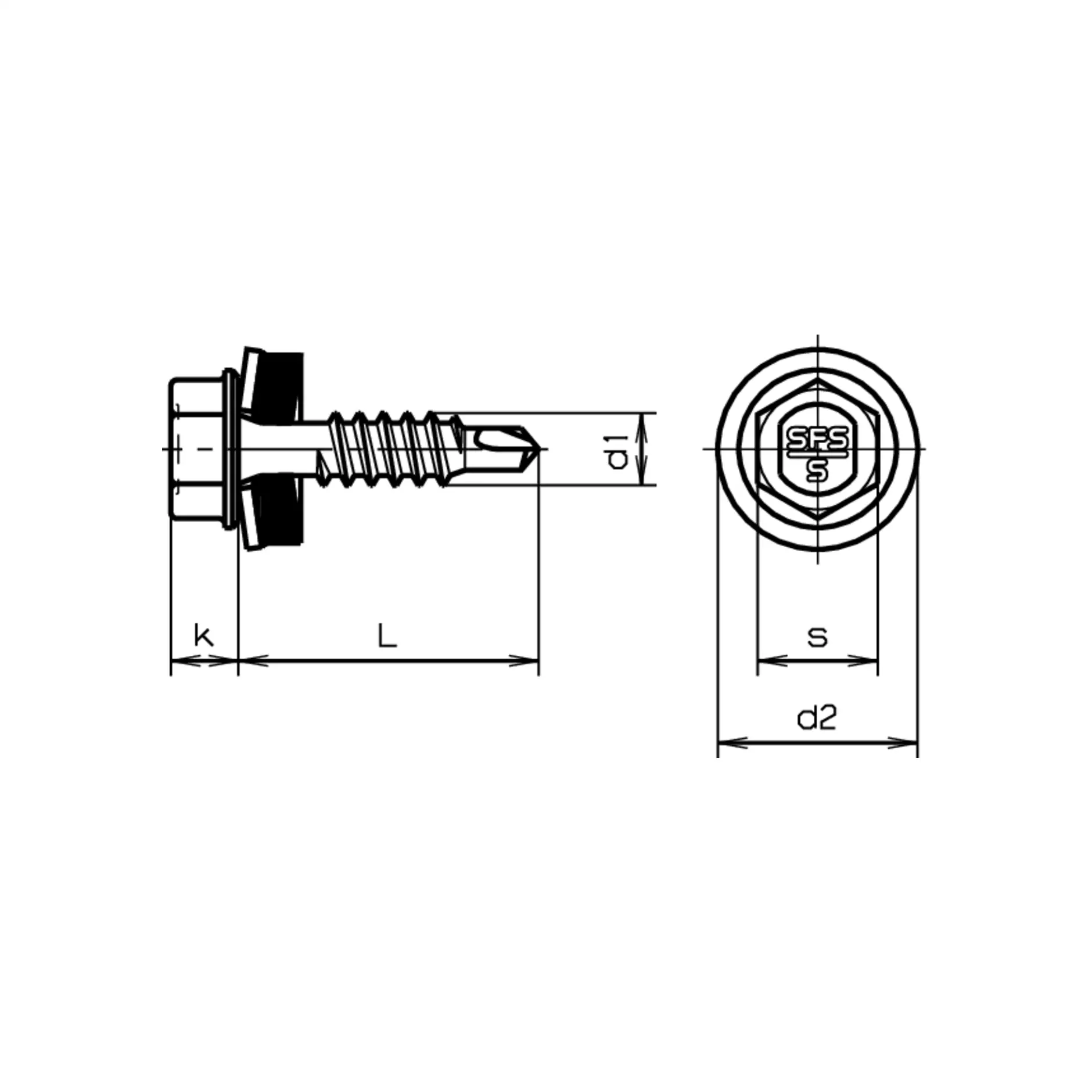 SFS Vis autoperceuses SL2-S-S14/S19