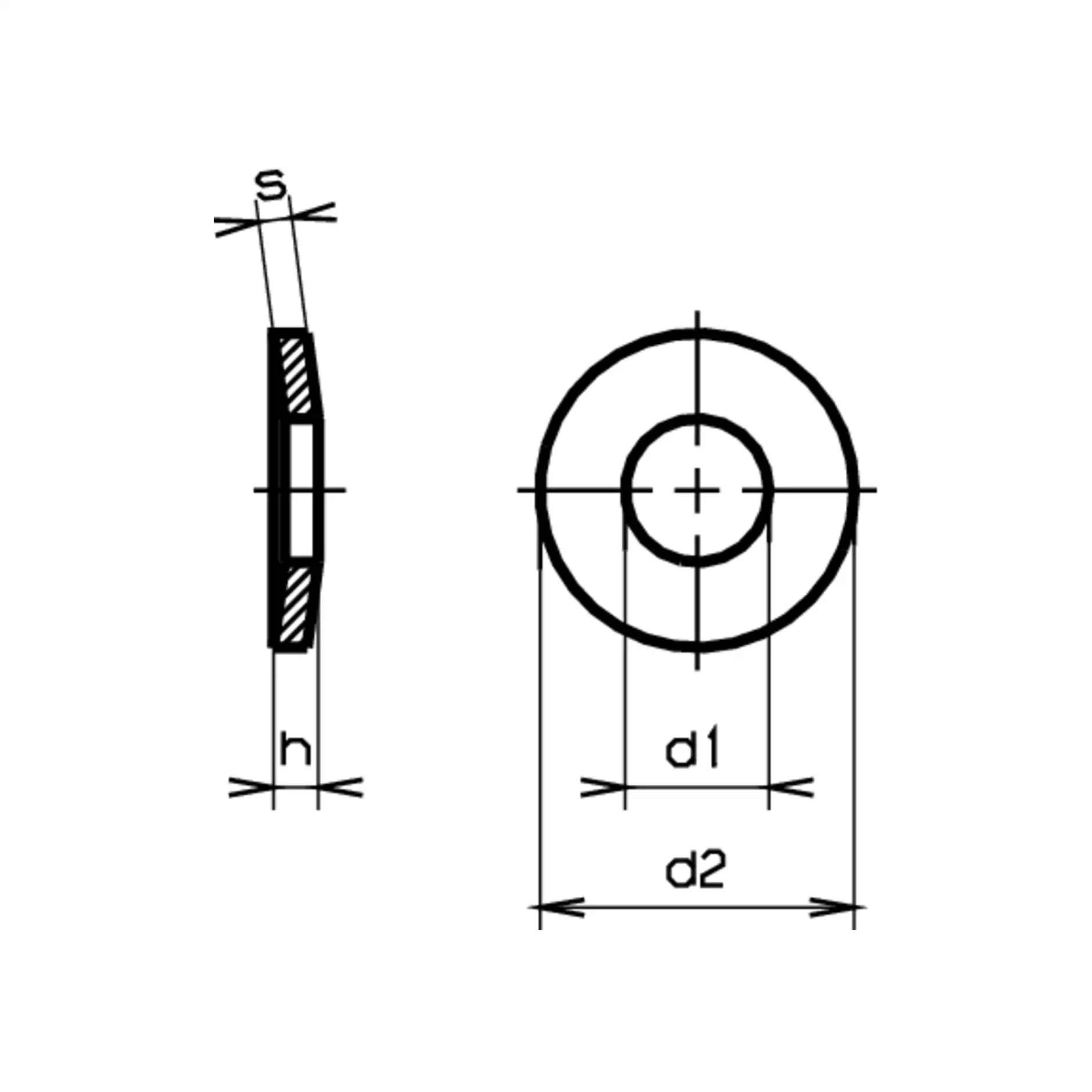 Spannscheiben DIN 6796-A2