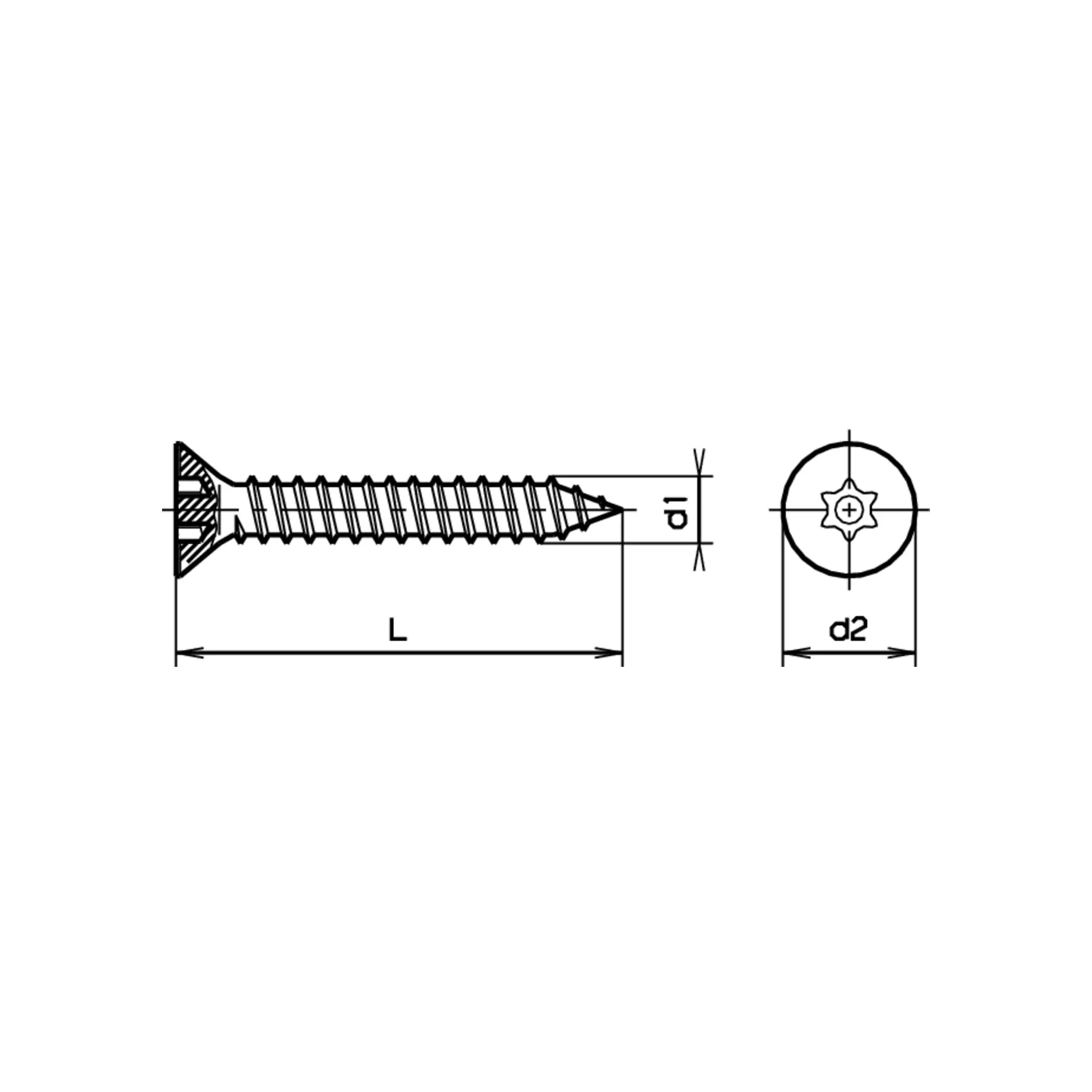 Senk-Sicherheitsblechschr. RESISTORX