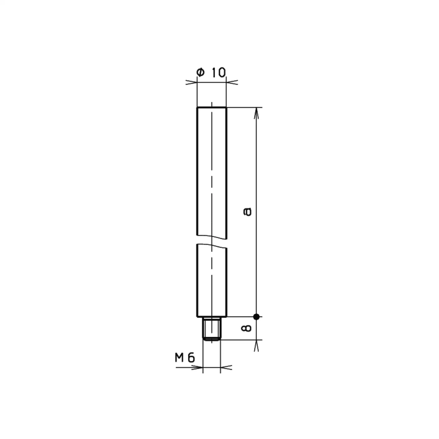 G-U BKS Treibriegelstange nach unten B9006 Gewinde M6 (1)