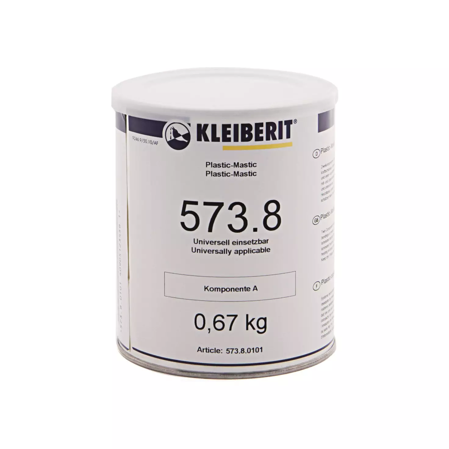 KLEIBERIT 573.8 Plastic Mastic Komponente A 0.67kg
