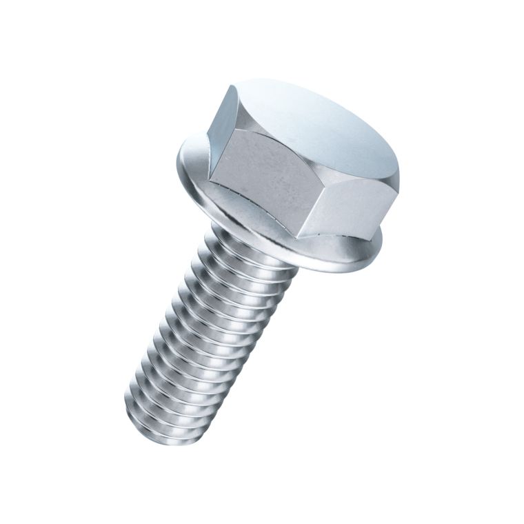 10x M8 Sperrzahn-Schrauben Sechskant-Schrauben Flansch Edelstahl V2A 16mm Länge 