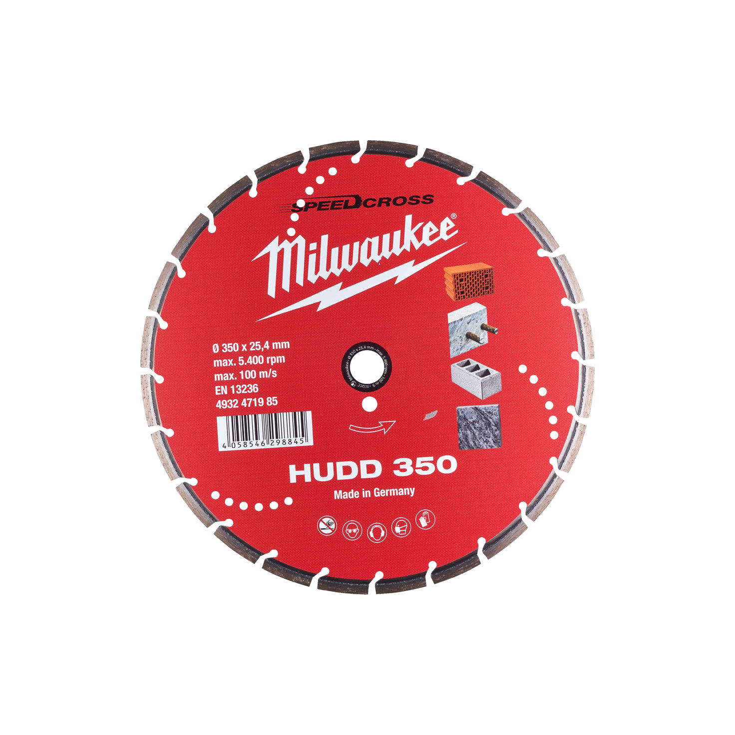MILWAUKEE SpeedCross disque à tronçonner diamanté AUDD 350 mm