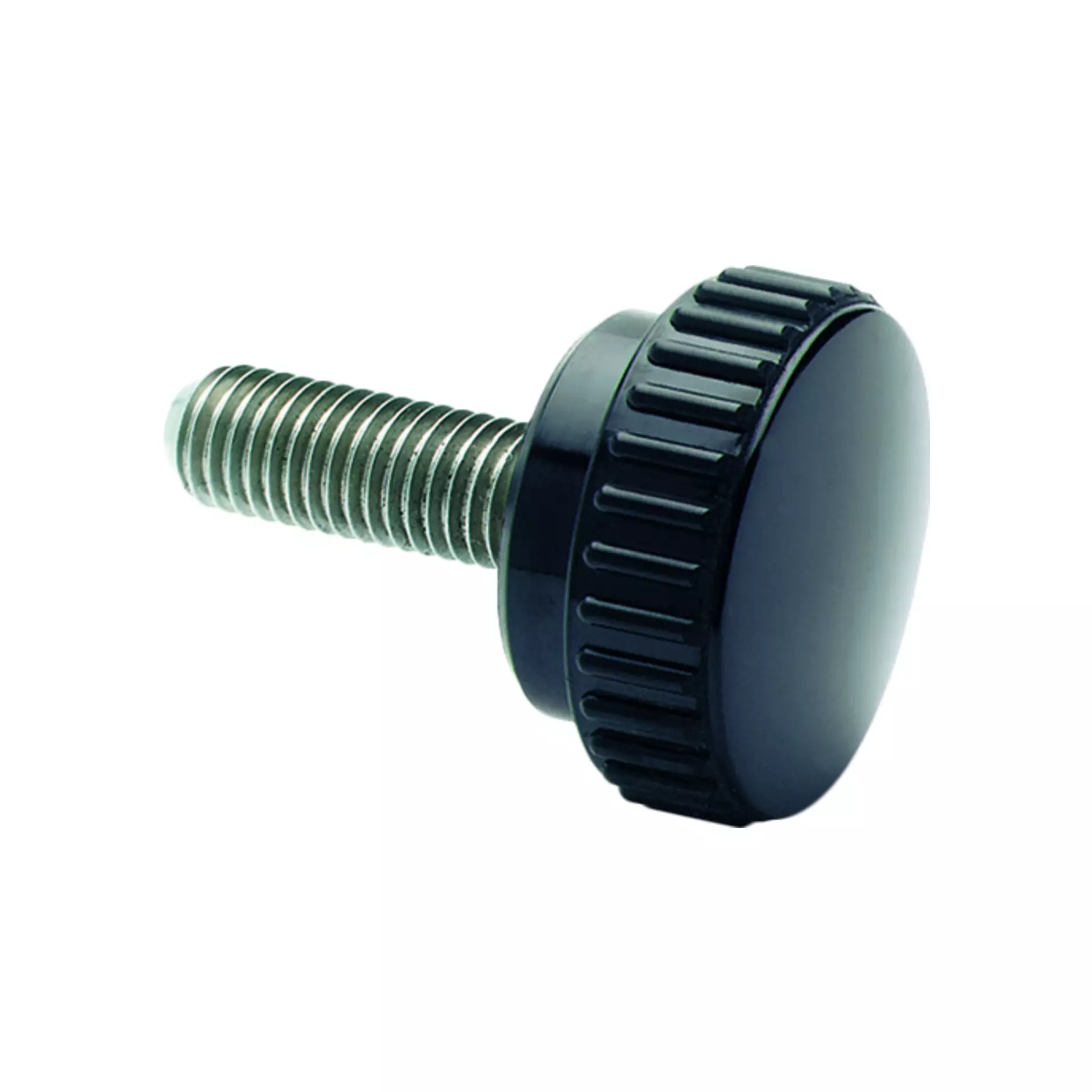 ELESA Boutons moletés DP noir/INOX B.193 S-p